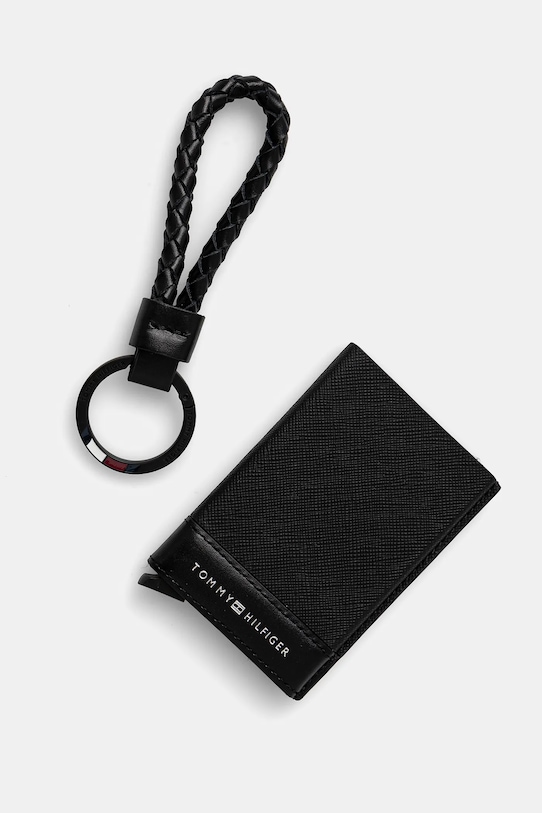

Футляр для карт и брелок Tommy Hilfiger, черный