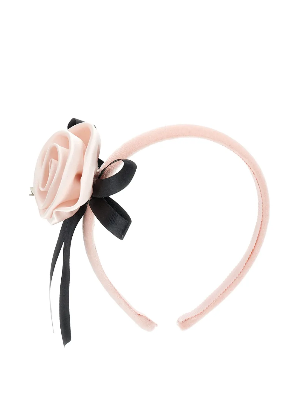 

Ободок с цветочной аппликацией Monnalisa, розовый