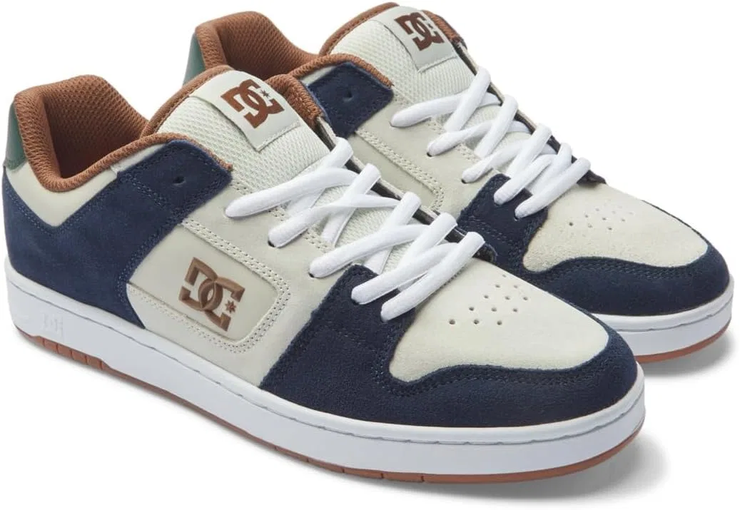 Мужские кожаные скейтбордистские кроссовки DC Shoes Manteca 4 S, Navy Khaki