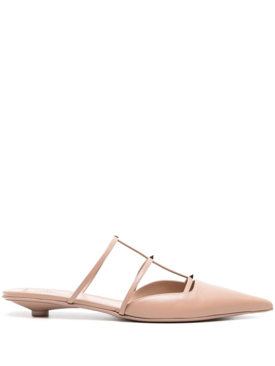 

Valentino Garavani мюли Rockstud Wispy, нейтральный цвет