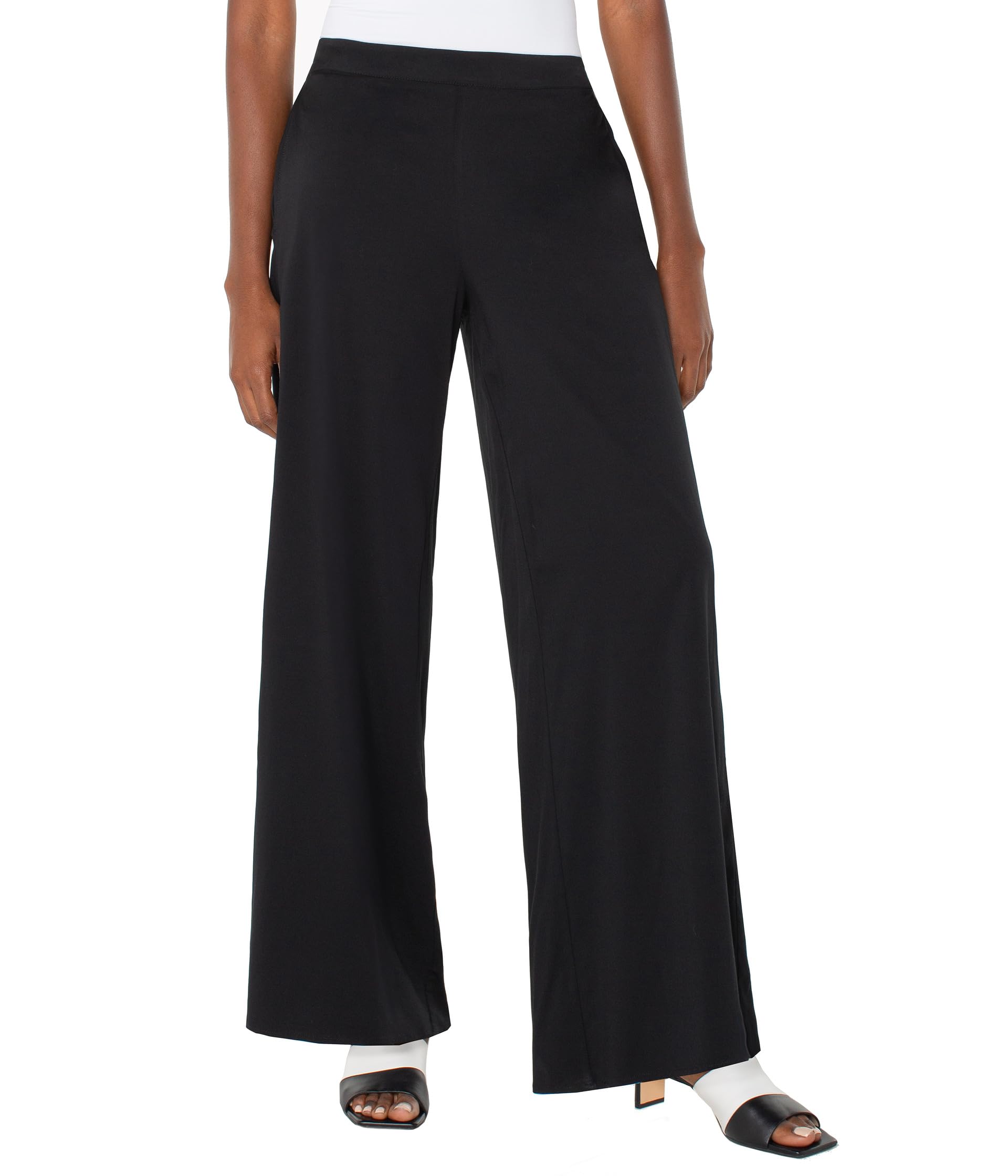 

Брюки Liverpool Los Angeles Pull-On Palazzo Pants, черный
