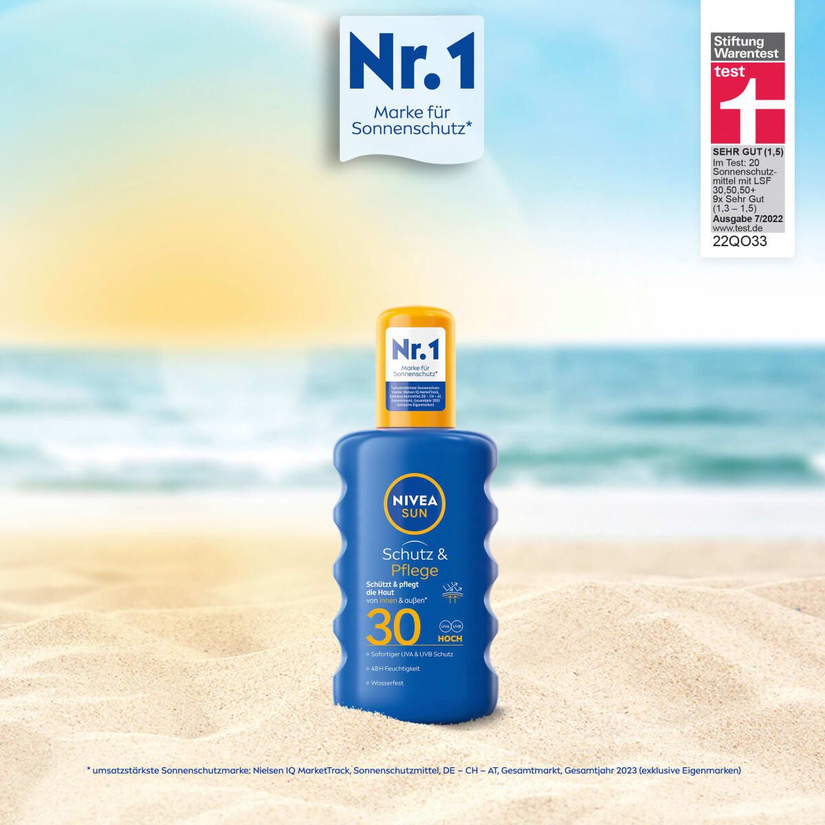 Защита от солнечных лучей и усилитель Уход SPF 30 200 0мл NIVEA — фото 3