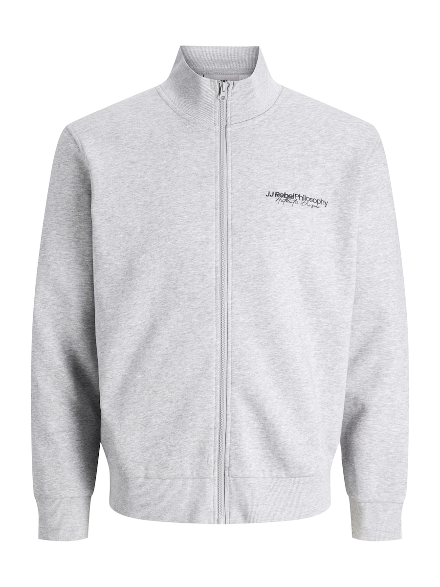 

Толстовка с капюшоном на молнии JJ Rebel JREBZACK, Mottled Grey