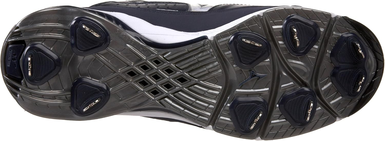 Мужские кроссовки Mizuno 9-Spike Classic G6 Low Switch, темно-синий/белый — фото 4
