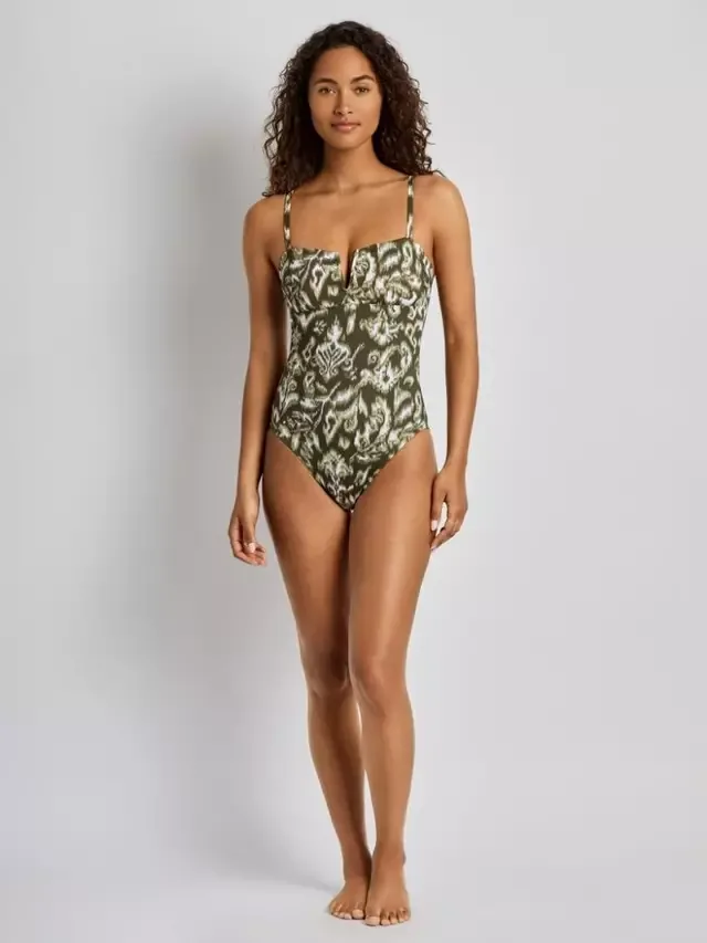 Купальник Lauren Notch Neck Abstract Swimsuit, Multi/Artisan Ralph Lauren
