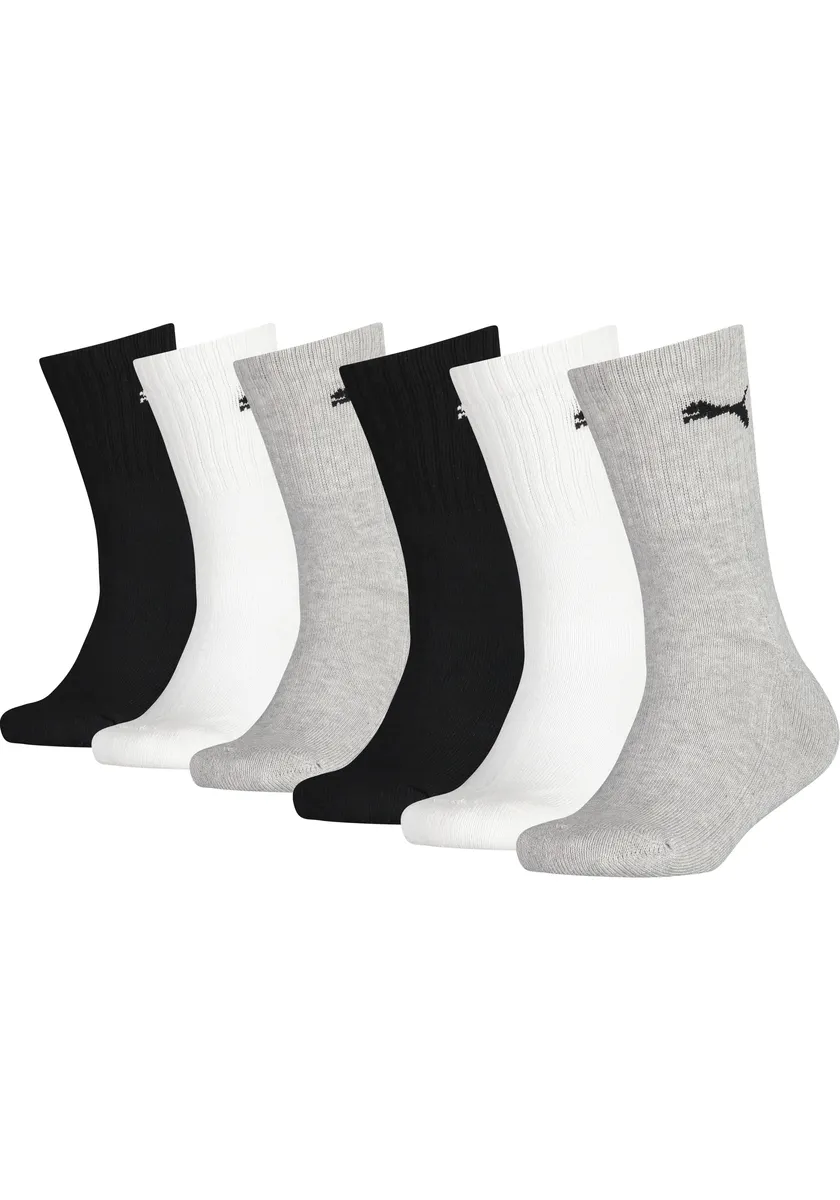 

Носки PUMA "JUNIOR CREW SOCK 6P ECOM" (6 пар), мягкая подошва для дополнительного комфорта, белый
