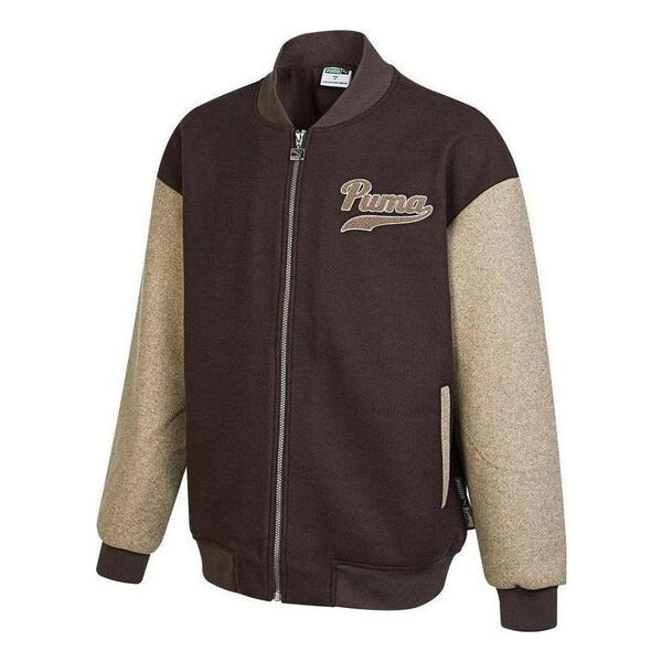

Куртка team bomber jacket 'brown' Puma, коричневый