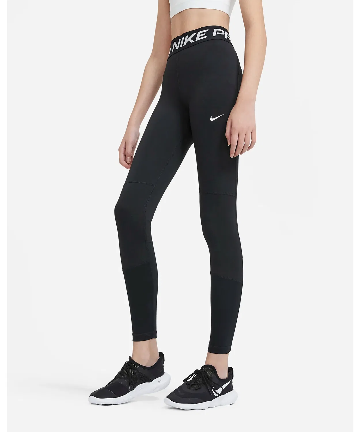 Леггинсы Nike Dri-FIT для девочек, черные — фото 3