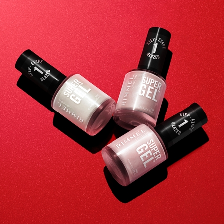 Гибридный лак для ногтей без использования уф/светодиодной лампы Rimmel Super Gel, 105 Pink Glazed 12 ml — фото 4