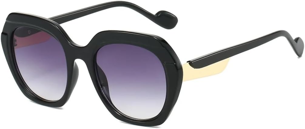 

Ретро леопардовый градиентный овальный дизайн, женские солнцезащитные очки, роскошная оправа в тон, модный тренд для мужчин, защита от УФ-излучения UV400 TVTBBVV, Black Grey