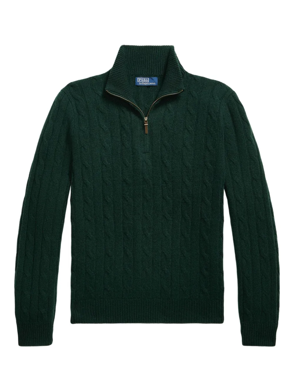 

Кашемировый свитер с косами POLO RALPH LAUREN, зеленый