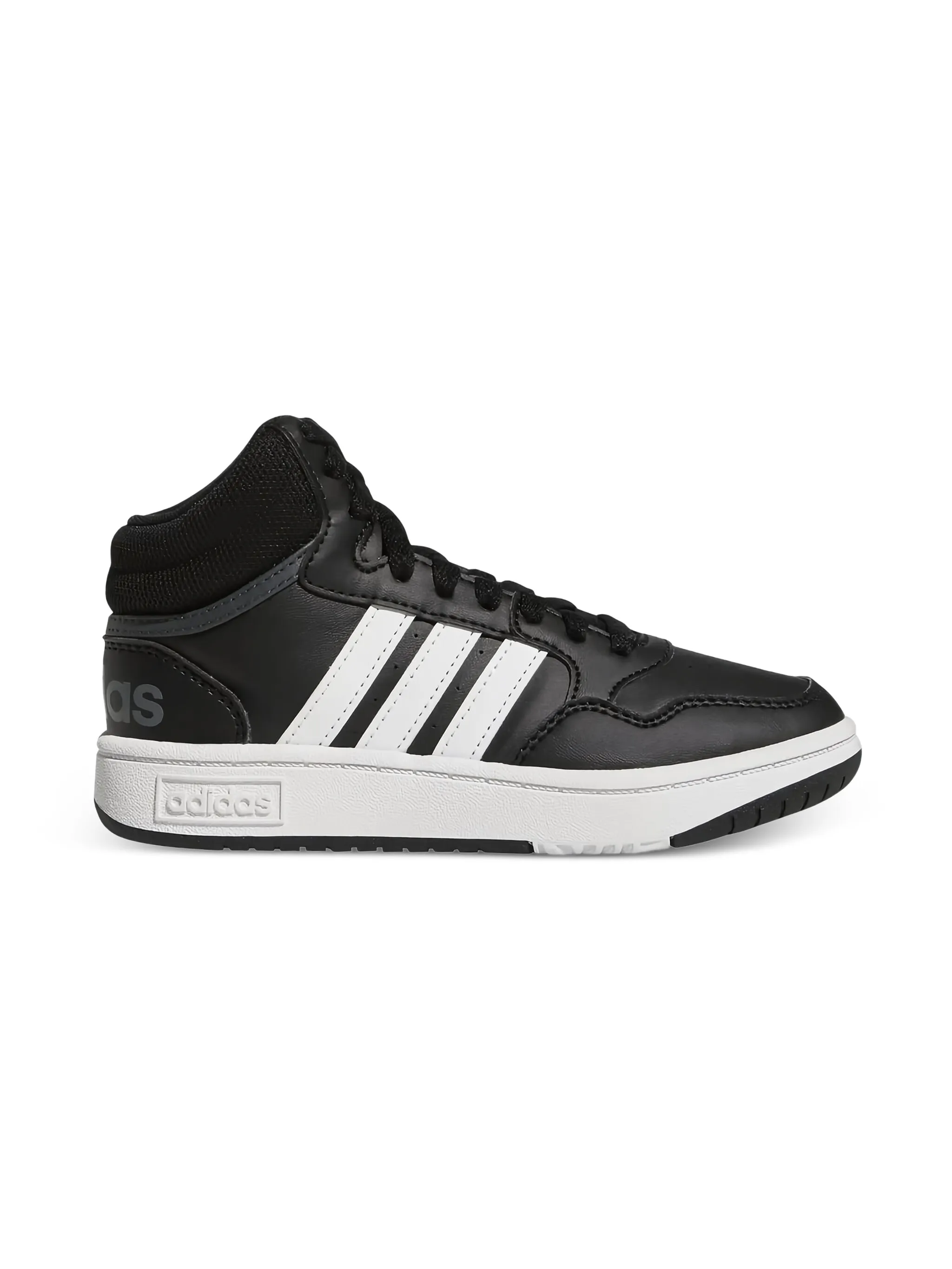 Кроссовки Hoops Mid Core Black/Cloud White/Grey Adidas Kids, черный — фото 2