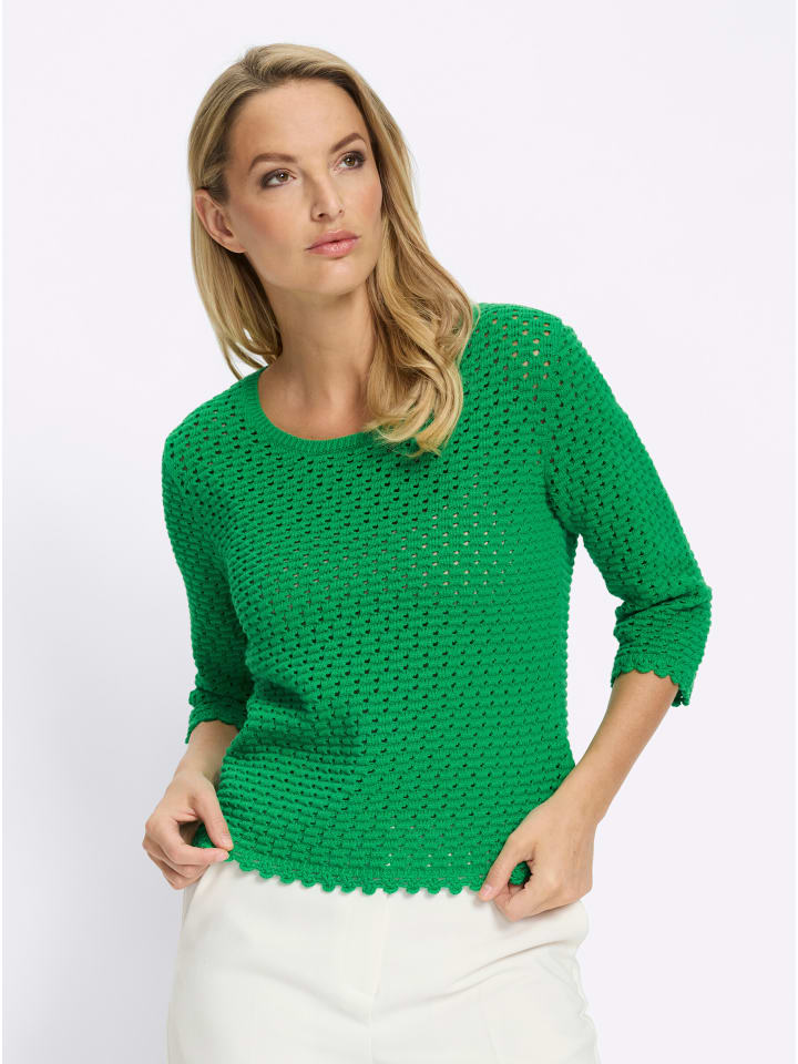 

Heine Свитер с рукавами 3/4, травянисто-зеленого цвета