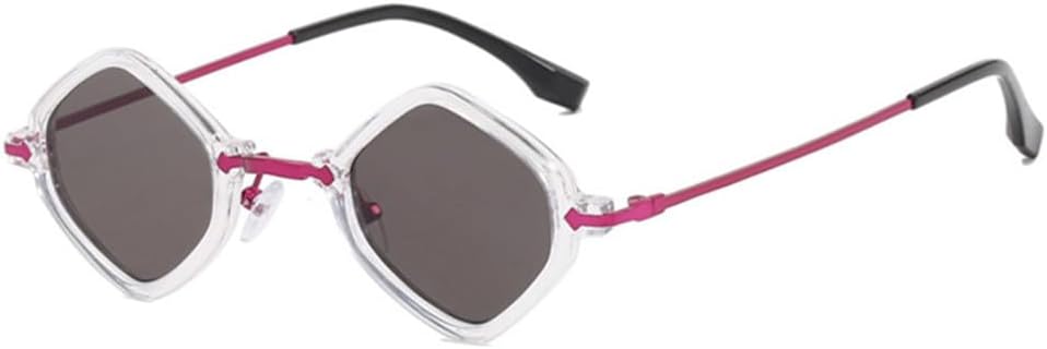 

Ретро-солнцезащитные очки неправильной формы для мужчин в стиле панк с прозрачными линзами цвета океана, солнцезащитные очки UV400 для женщин в стиле хип-хоп LANGSER, Transparent Gray