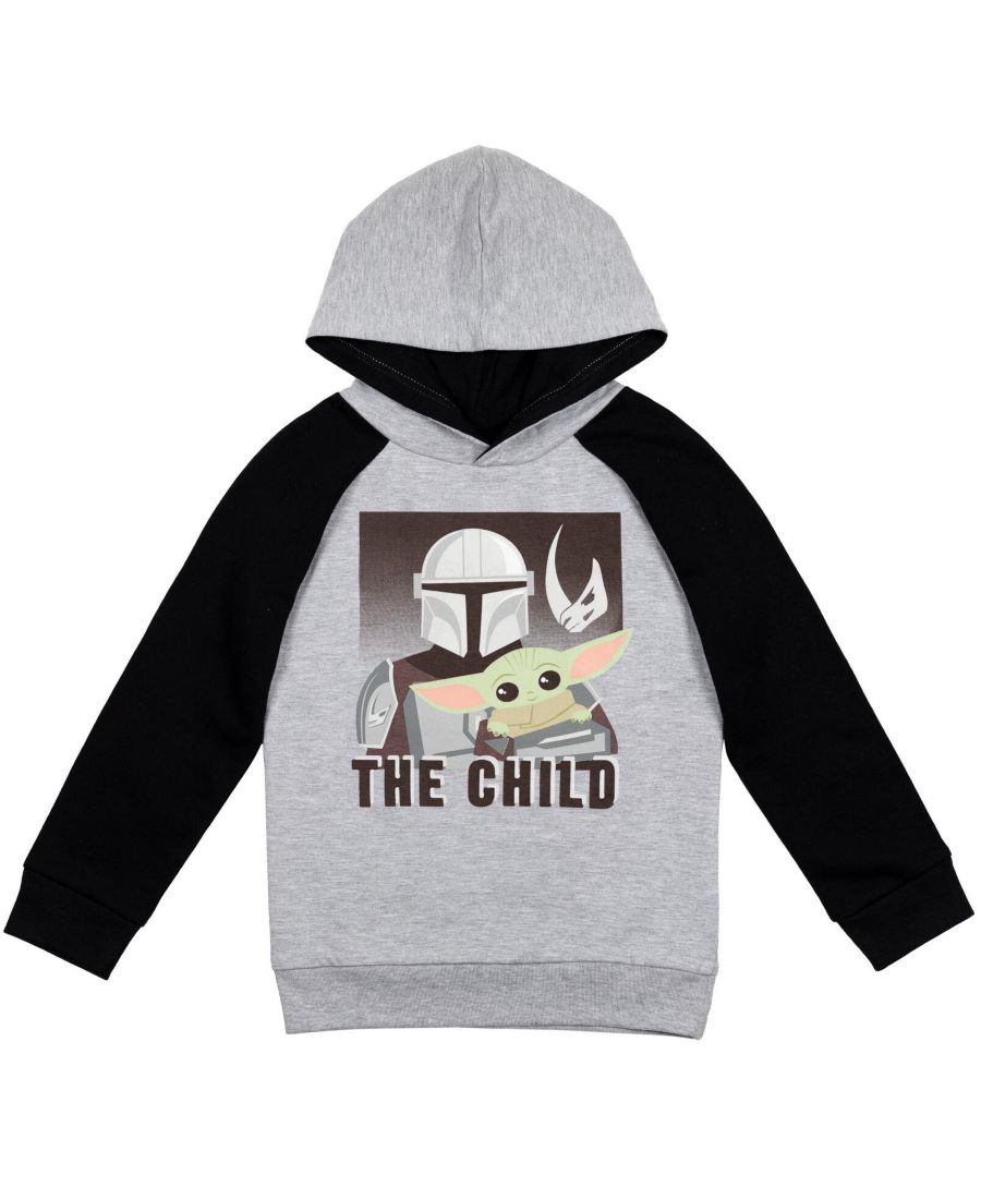 

Детская толстовка с изображением Йоды из "Звездных войн" Starwars, Gray/black