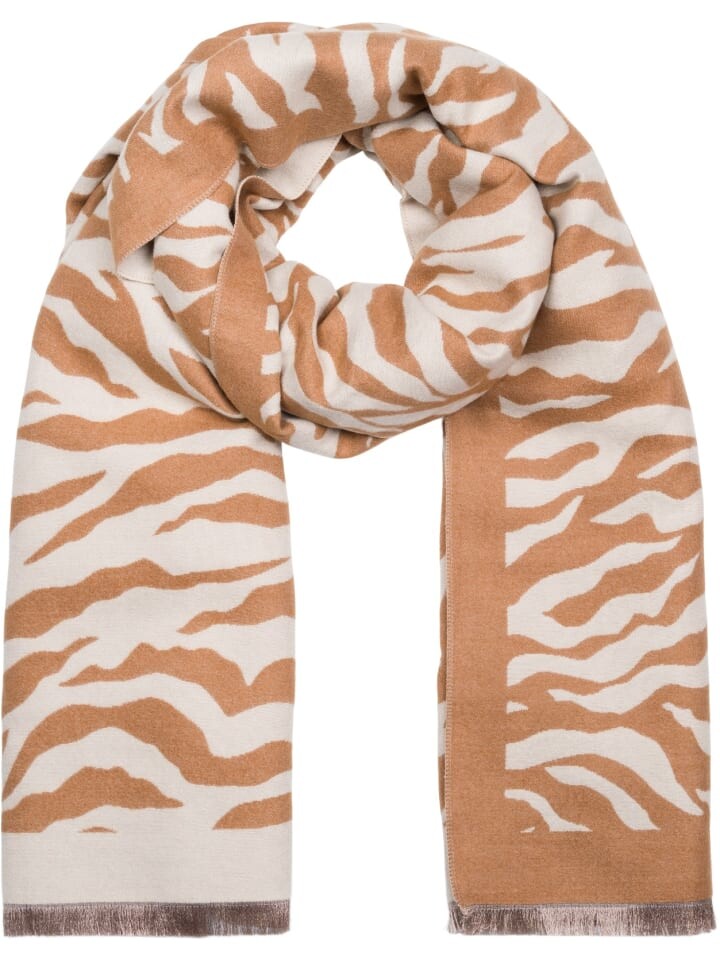 

Шарф styleBREAKER Zebra Muster, цвет beige-braun