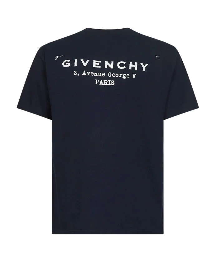 Синие футболки и поло с принтом Givenchy, синий — фото 2