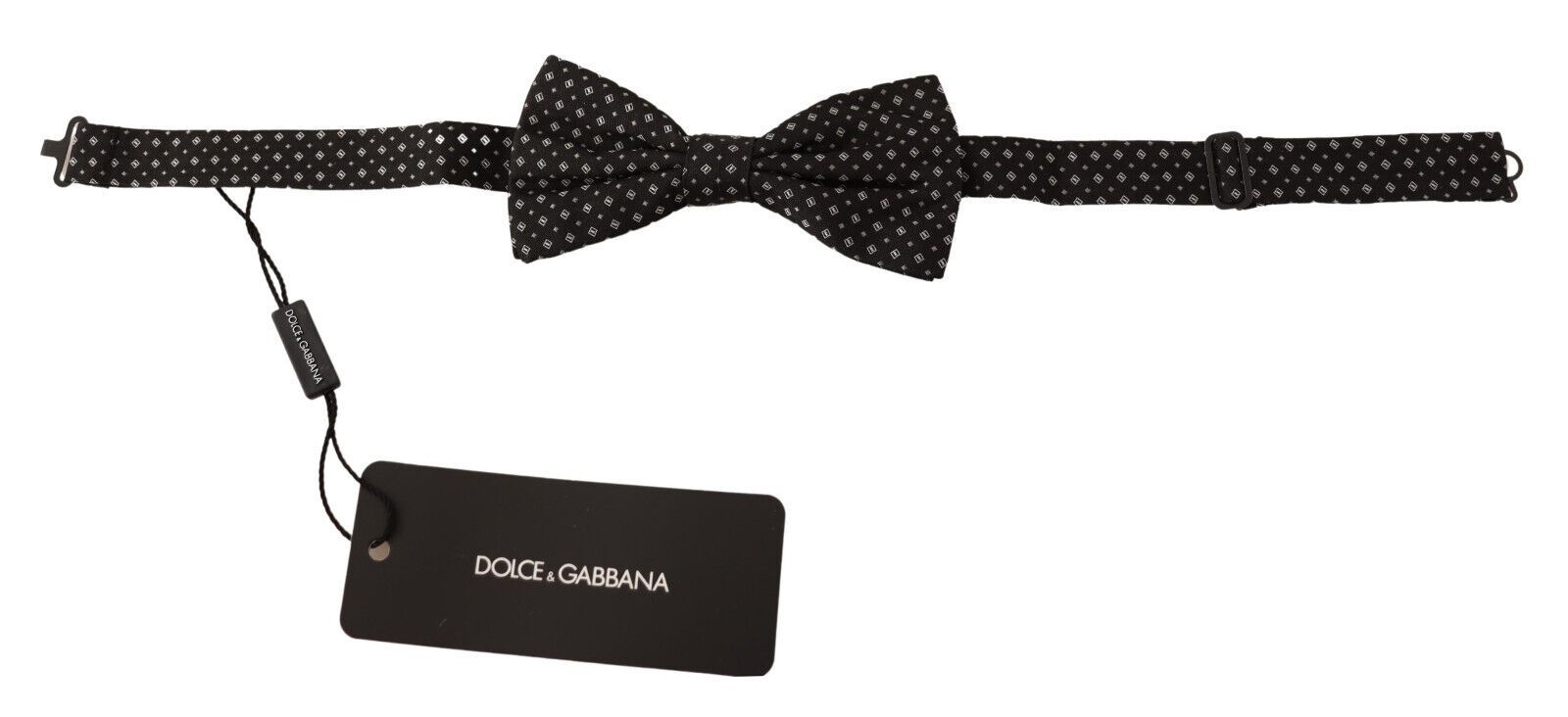 Элегантный шелковый черный галстук-бабочка Fantasy Dolce & Gabbana — фото 2