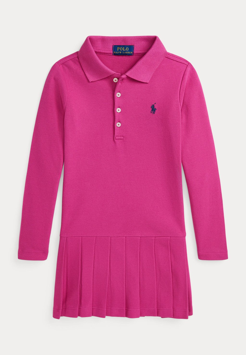 

Повседневное платье PLEATED STRETCH MESH POLO DRESS Ralph Lauren, розовый