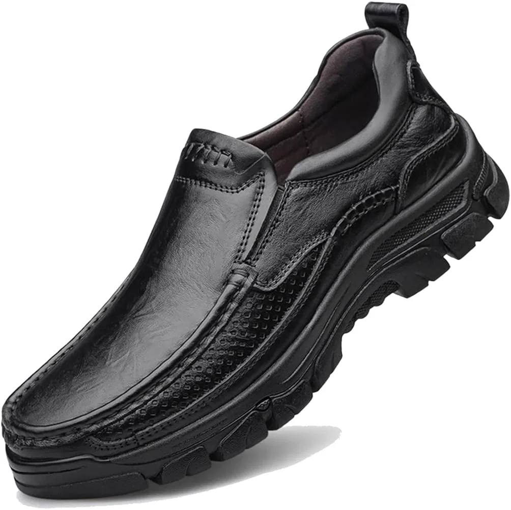 Мокасины Herren Мокасины Bequeme Klassische Lederschue 9067 ZASDKE, Black 2
