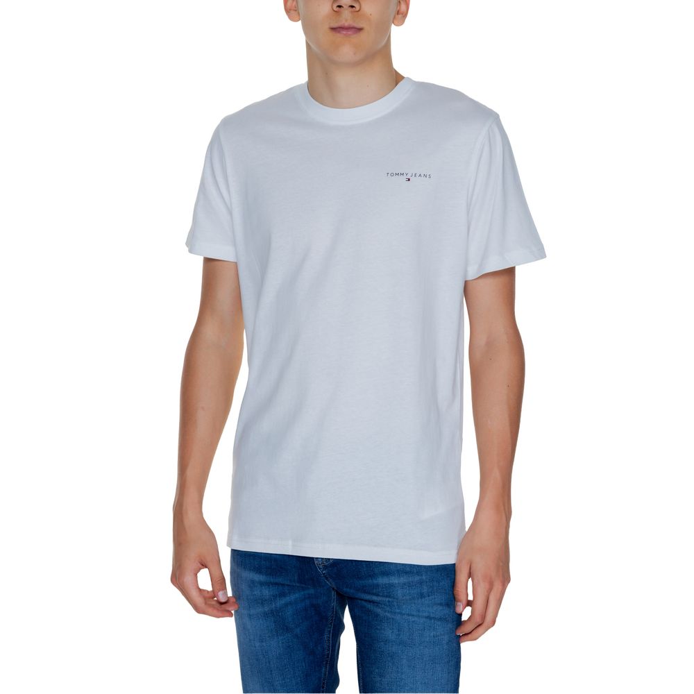 

Белая хлопковая футболка Rigenerato Tommy Jeans