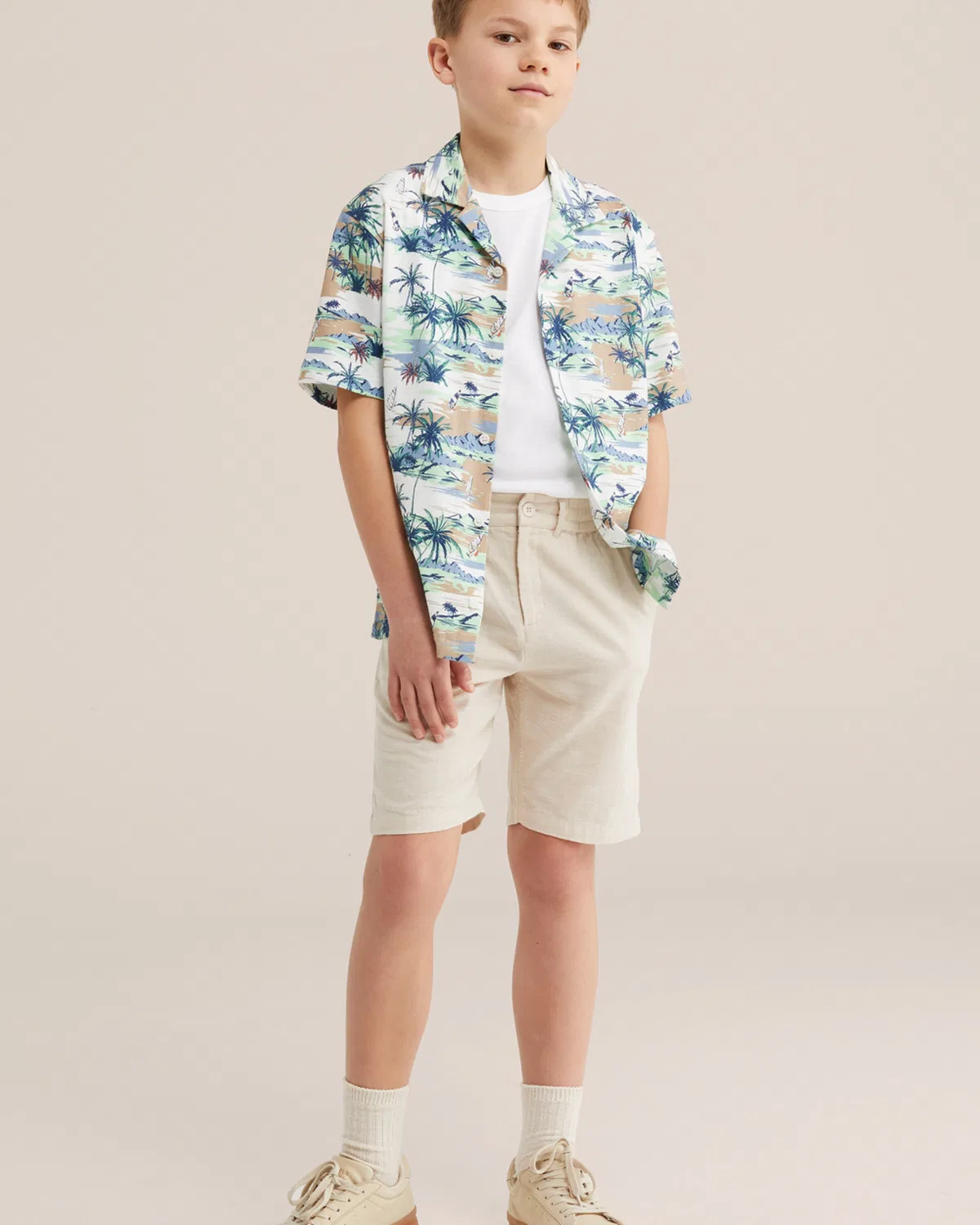 Рубашка на пуговицах стандартного кроя We Fashion, White — фото 4