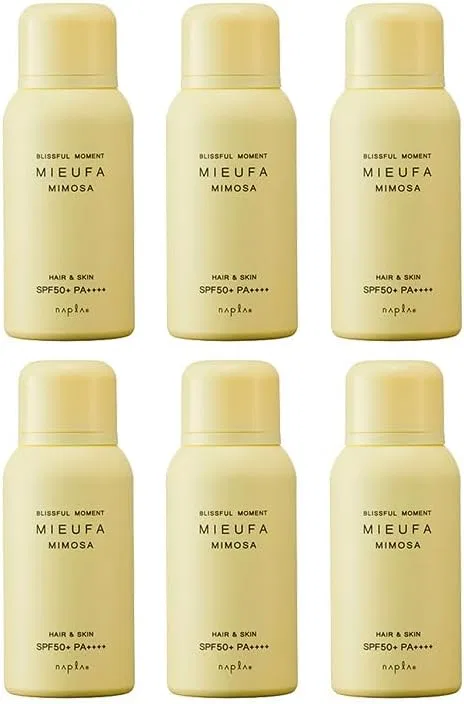 Спрей для загара Napura Meifa Fragrance UV Spray, 6 шт, 80 г, мимоза