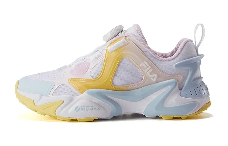 FILA KIDS Детские кроссовки для бега с низким верхом, дышащие, с амортизацией, сине-белые