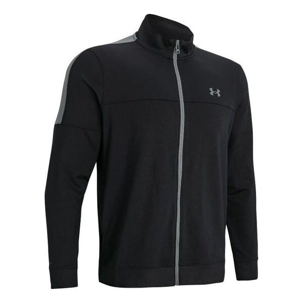 

Куртка storm midlayer full-zip jacket 'black grey' Under Armour, черный