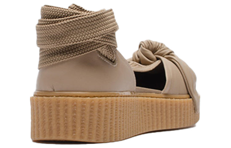Кеды (WMNS) PUMA Fenty x Bow Creeper Sandal 'Natural', коричневый — фото 3