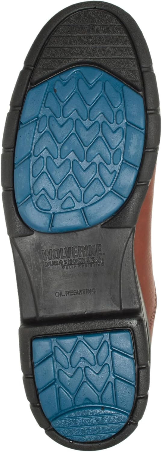 Мужские рабочие ботинки Wolverine DuraShocks SR с прямым креплением, коричневый — фото 4