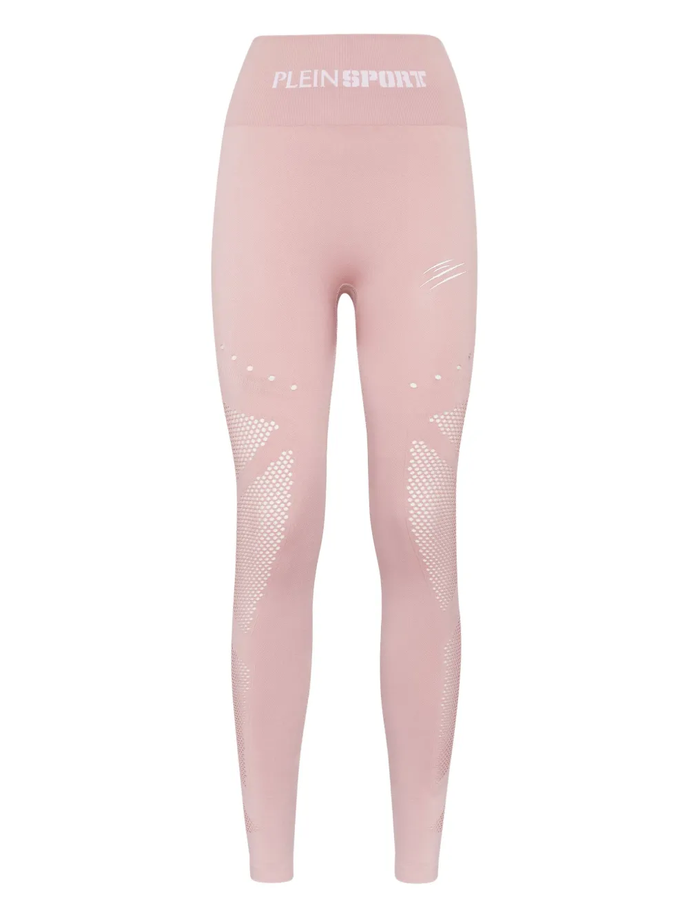 

Леггинсы с сетчатыми вставками Plein Sport, розовый