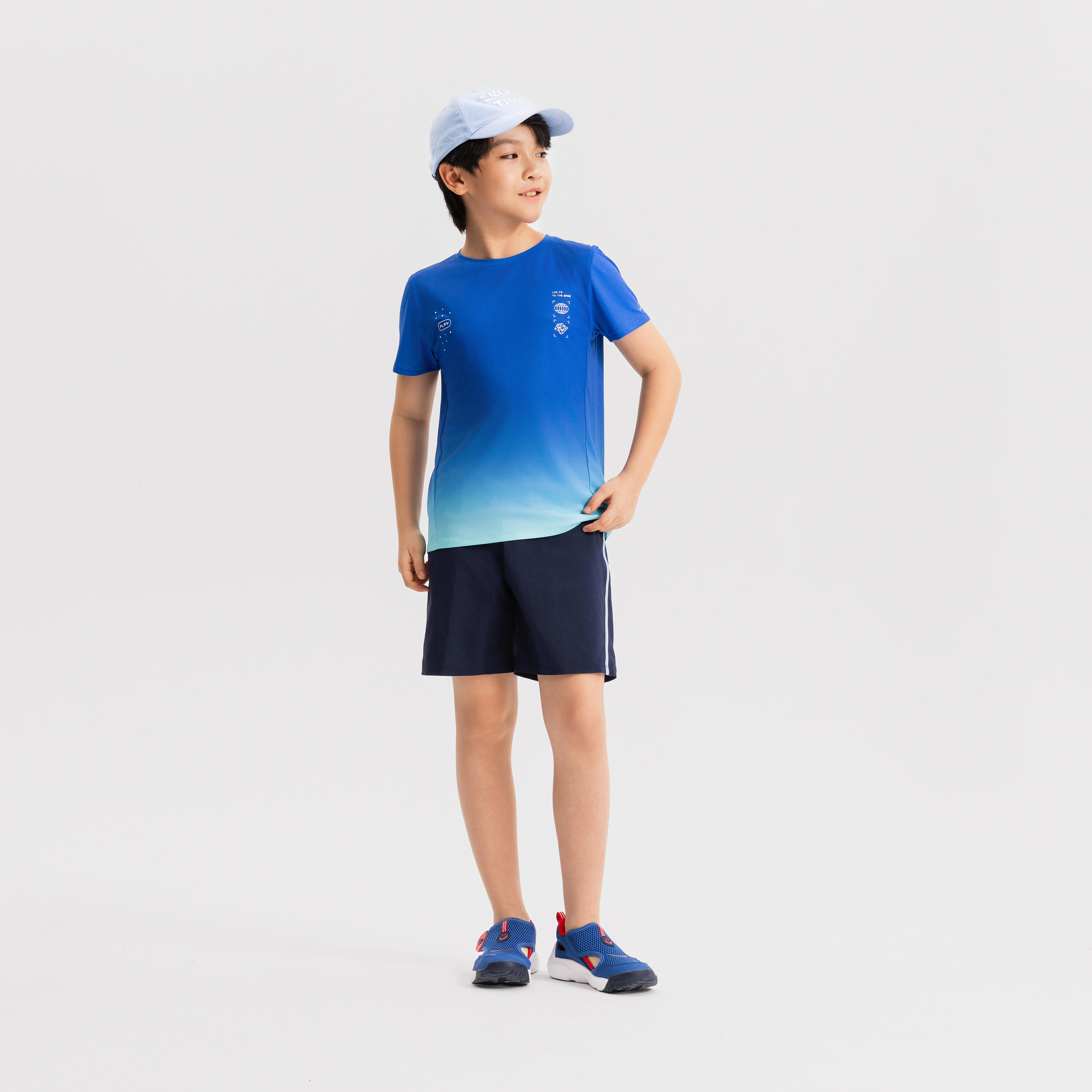 Детская футболка для фитнеса с защитой от ультрафиолета Decathlon S500 — фото 4