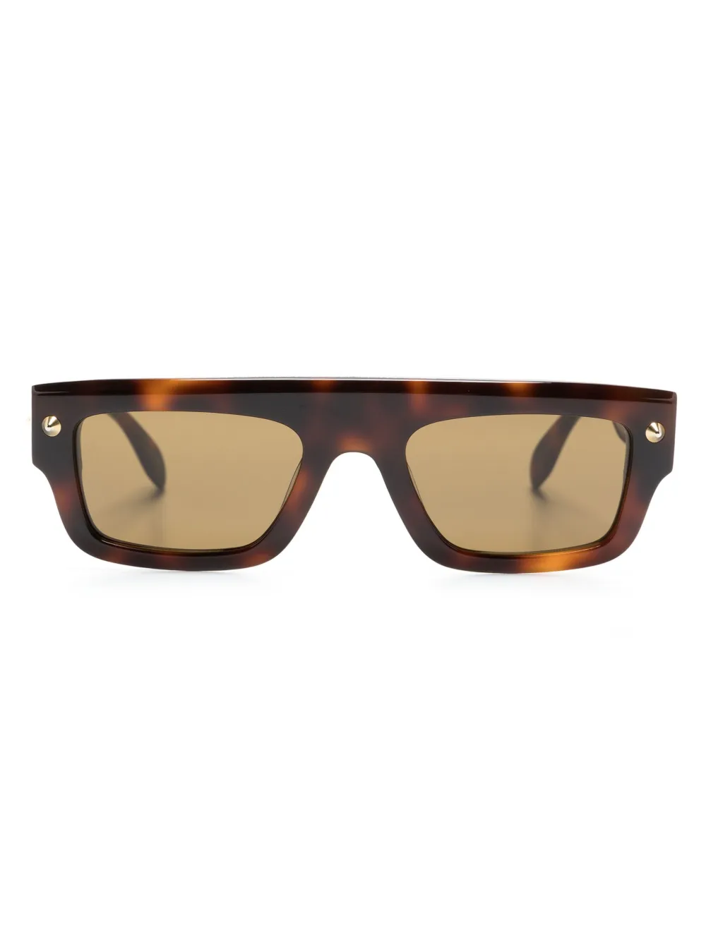 

Солнцезащитные очки Spike Studs Alexander McQueen Eyewear, коричневый