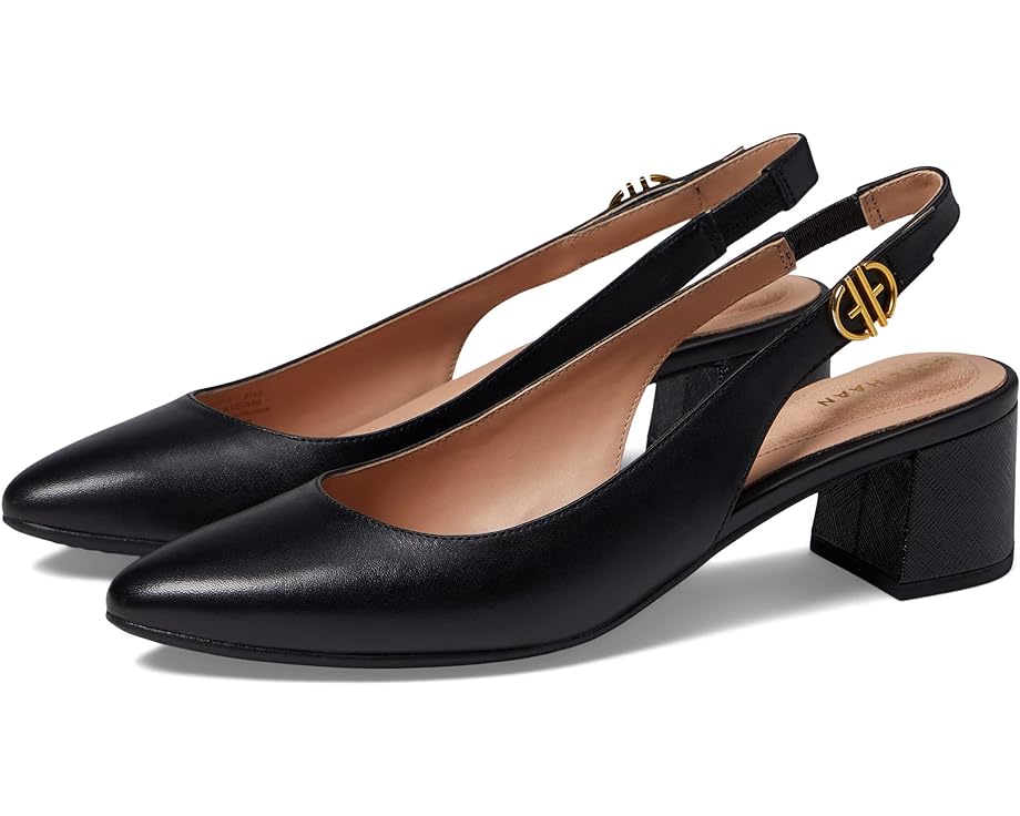 

Туфли Cole Haan The Go-To Slingback Pump 45 mm, цвет Black Leather