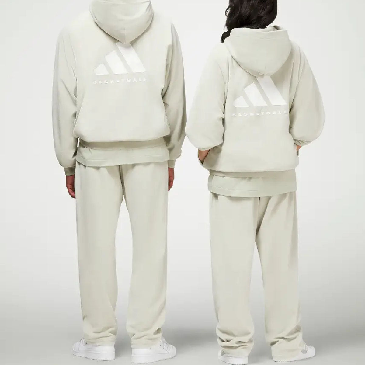 Худи adidas Originals One Basketball Velour Hoodie IA3455, зеленый — фото 4