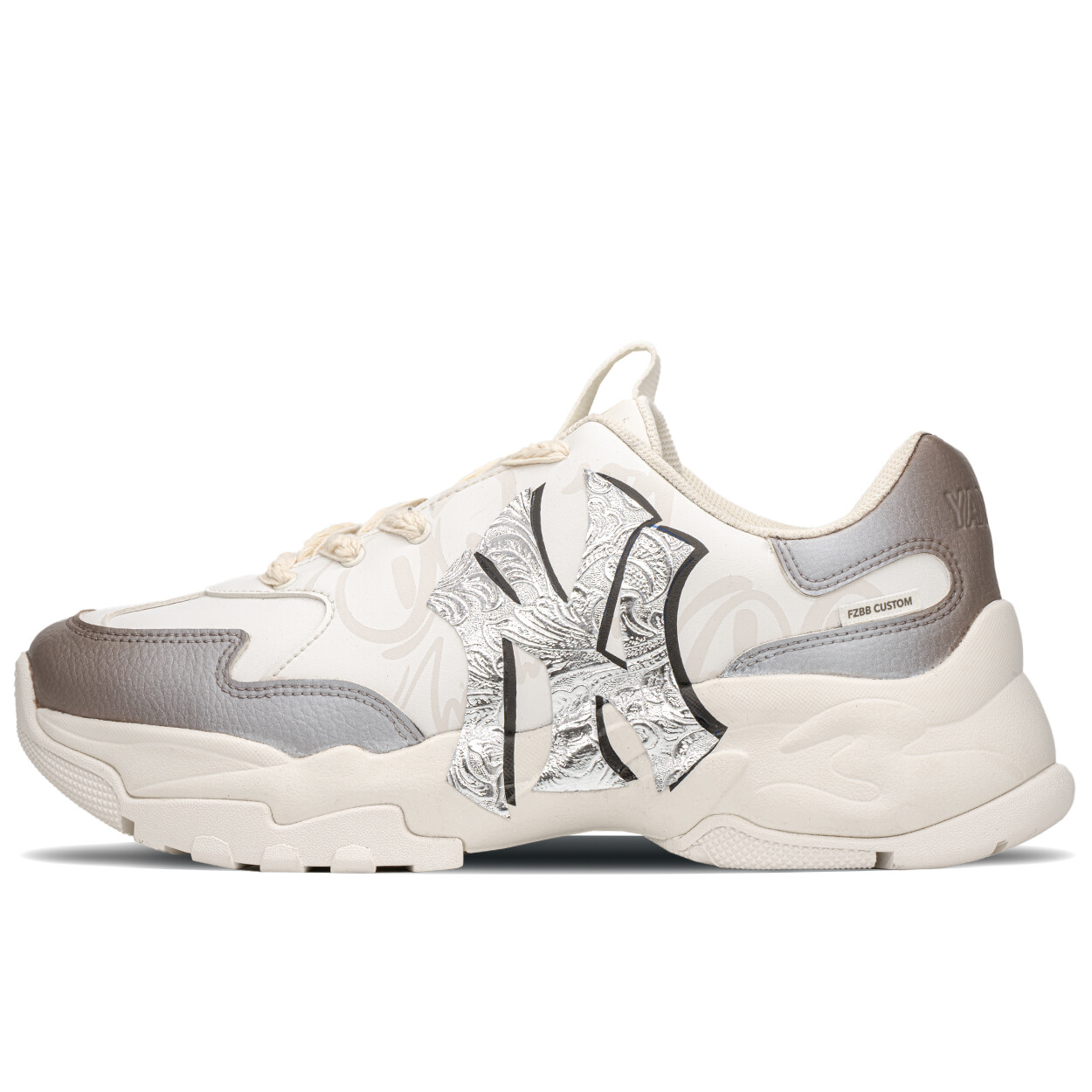 

Кроссовки MLB Big Ball Chunky Chunky Sneakers Unisex Low-top Beige/brown, хаки