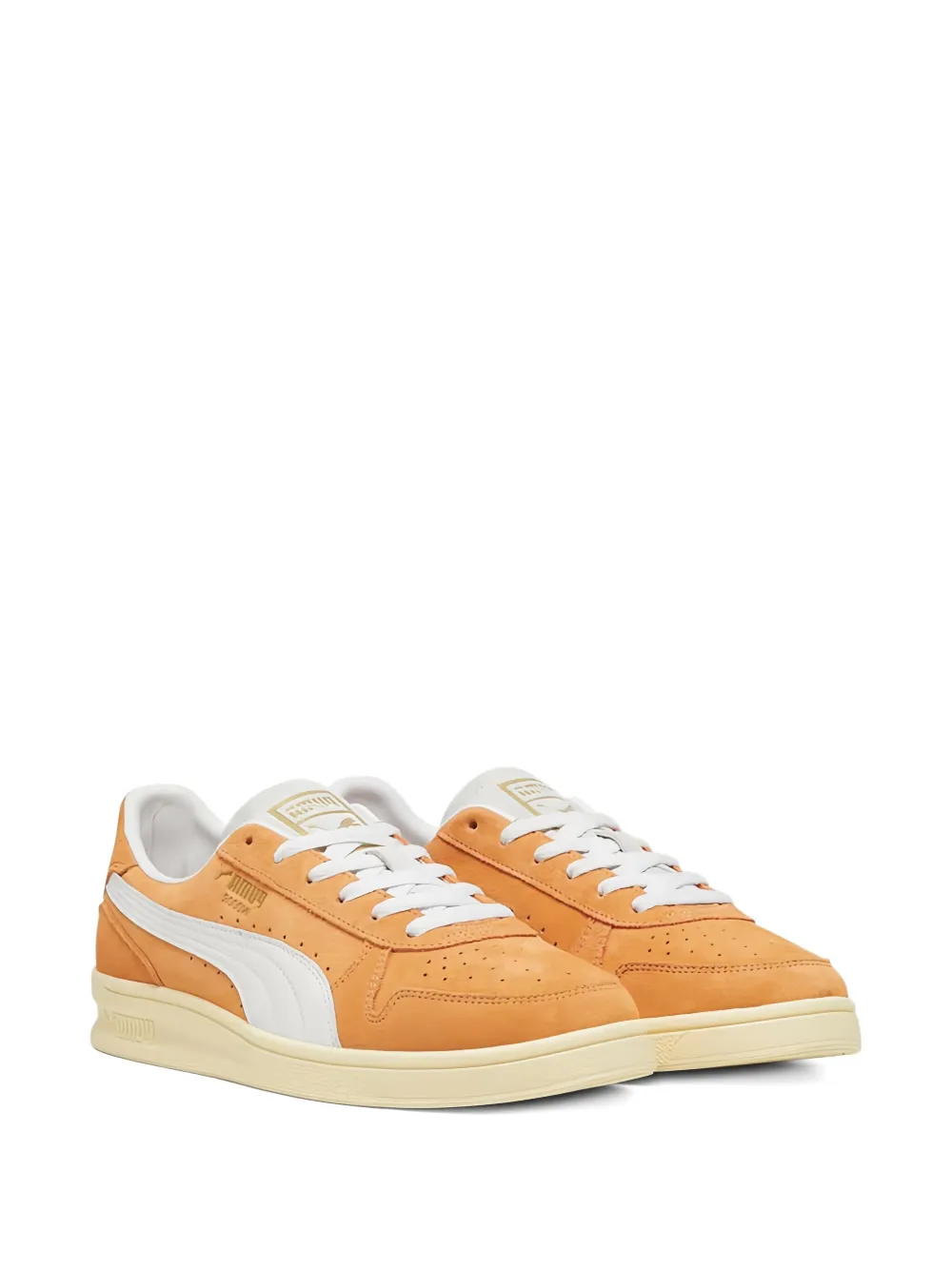 Мягкие кроссовки Indoor Soft "Оранжевый/Белый" PUMA — фото 2