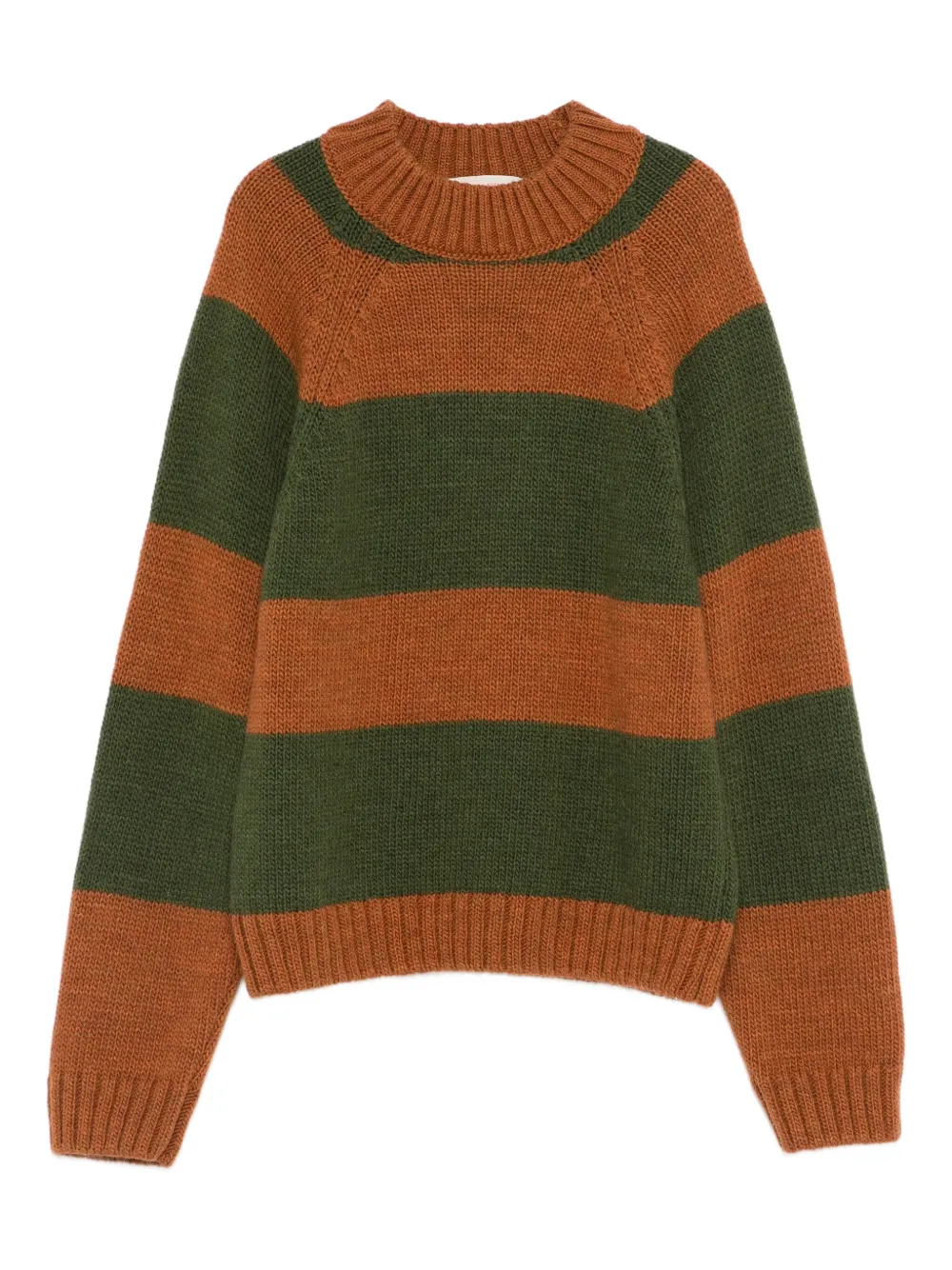 

Полосатый свитер с нашивкой-логотипом The Animals Observatory, коричневый