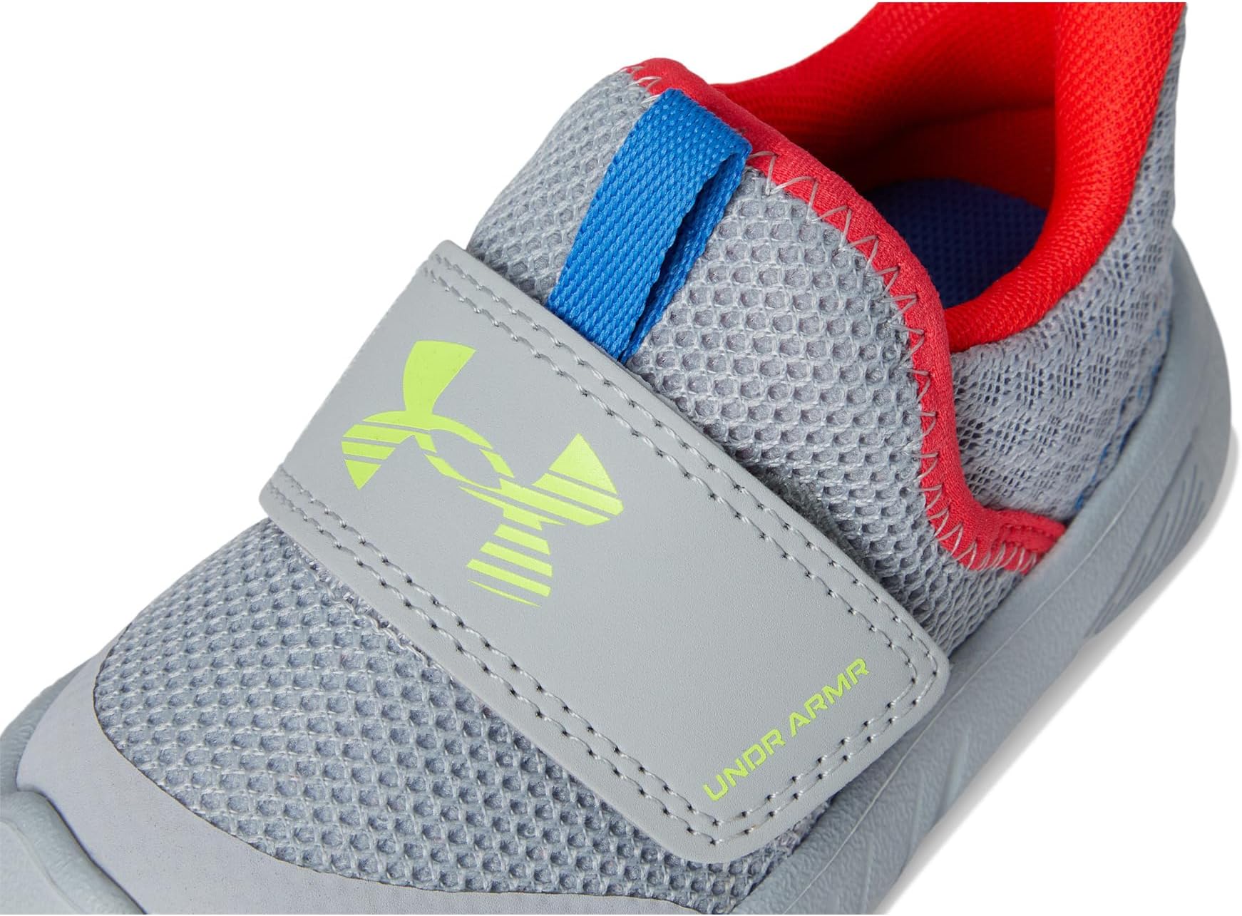 

Кроссовки Under Armour Kids Flash, цвет Mod Gray/Racer Red/High Vis Yellow