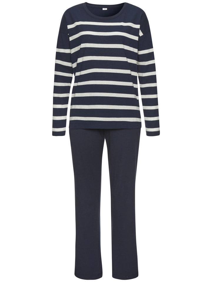 

s.Oliver Пижама в темно-синюю и белую полоску