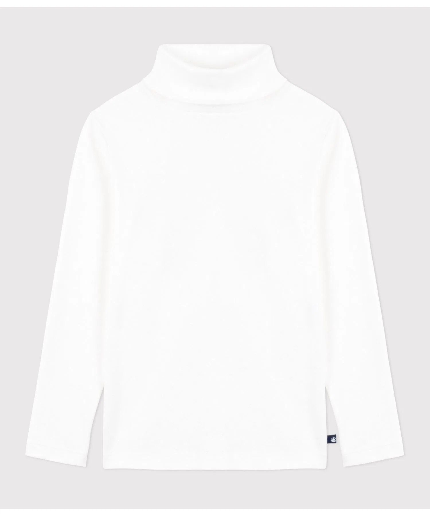 Детская футболка PETIT BATEAU с длинным рукавом и воротником-гольф