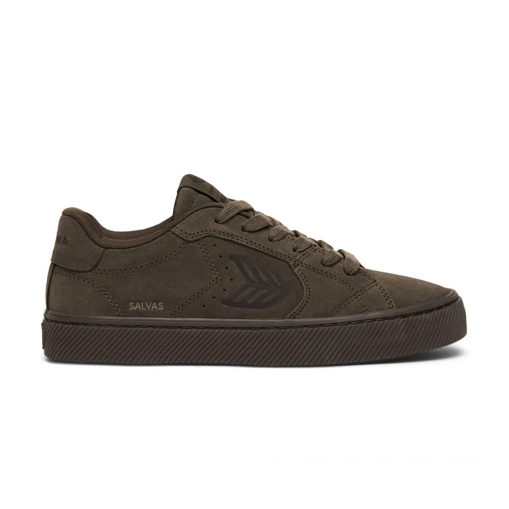 Мужские низкие кеды Salvas Suede коричневые от Cariuma