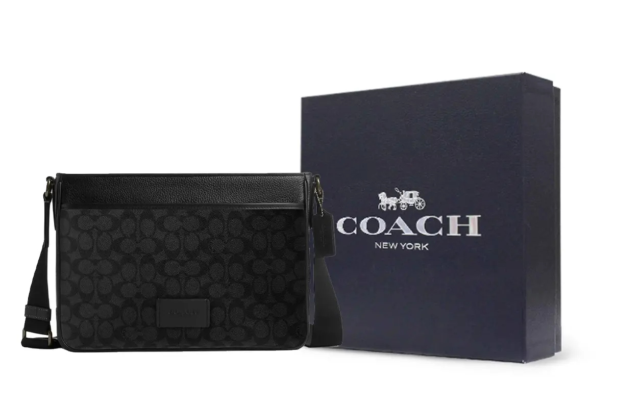 

COACH Кожаная наплечная сумка через плечо