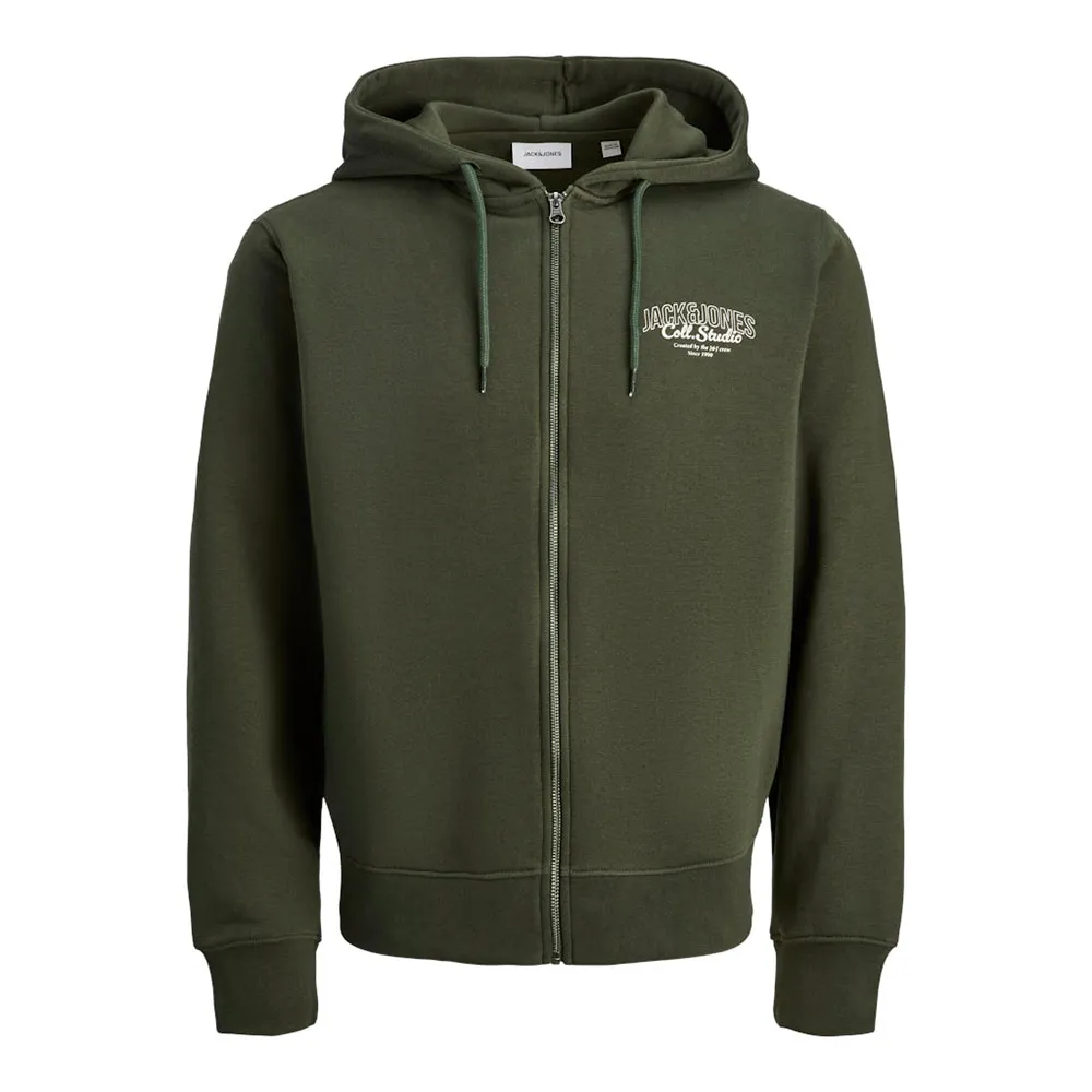 

Толстовка Jack & Jones Makoto Plus Size full zip, зеленый