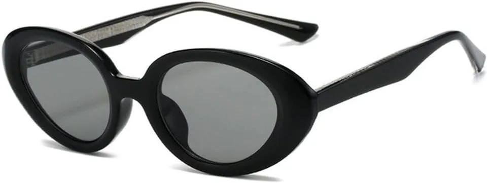 

Градиентные разноцветные овальные женские солнцезащитные очки в винтажном стиле для мужчин, роскошные солнцезащитные очки UV400 для женщин TVTBBVV, Black