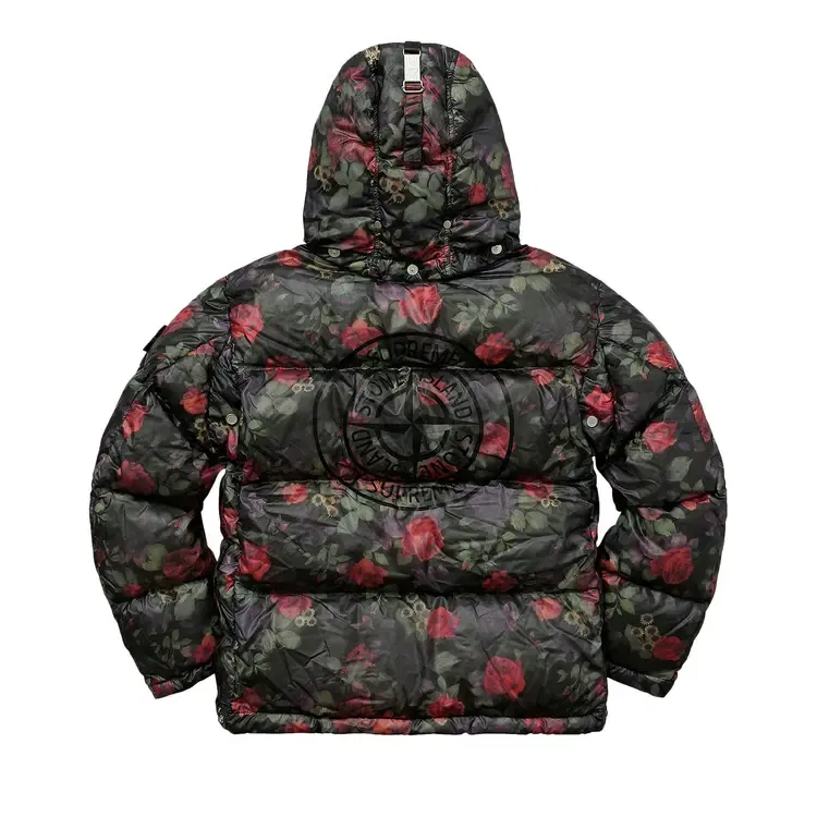 Куртка Supreme x Stone Island Lamy Cover Stampato Puffy Jacket, черный — фото 2