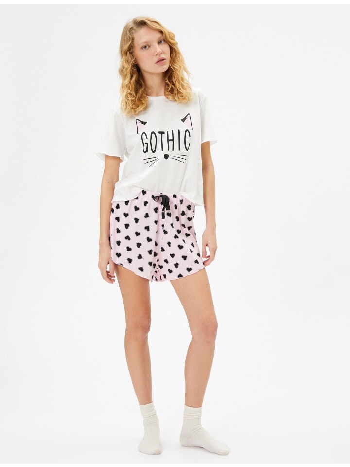 

Пижама KOTON 2tlg Outfit, цвет rosa gemustert