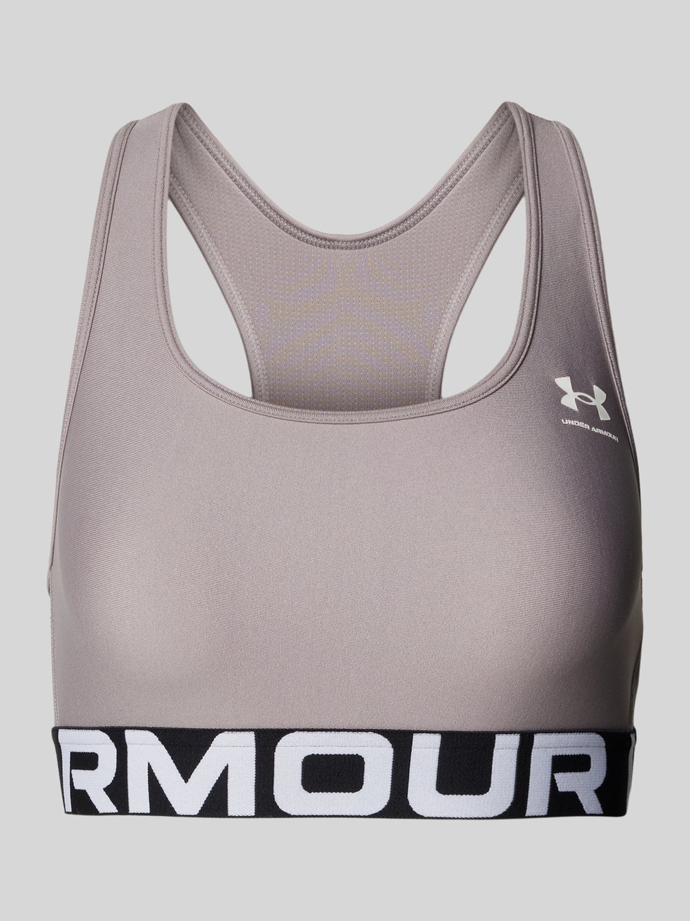 

Спортивный бюстгальтер с этикеткой, модель «Authentics» Under Armour, серо-коричневый