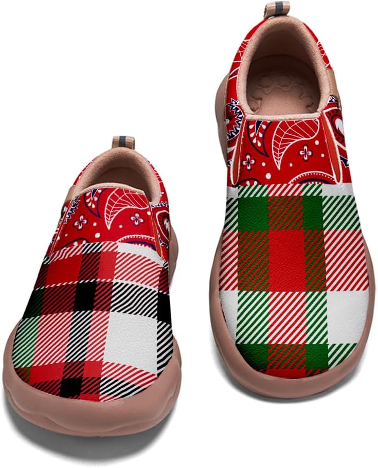 

Женские туристические туфли с художественной росписью, повседневные лоферы, мужские прогулочные слипоны, удобные кроссовки Onehorse, Bandana-17